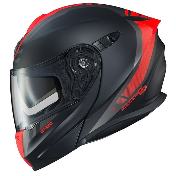 Matte Black/Neon Red/Large Scorpion EXO-GT920 Unit Adult Street Motorcycle Helmet Matte Black/Neon Red/Large Scorpion EXO-GT920 Unit Adult Street Motorcycle Helmet